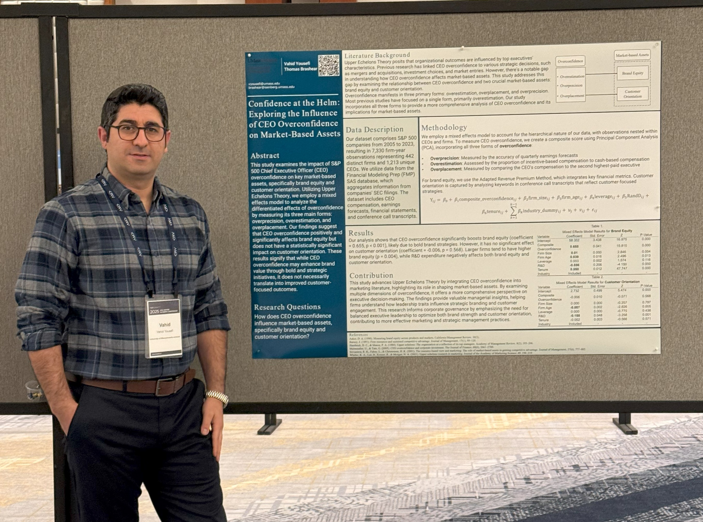 Vahid Yousefi presenting at AMA Winter Academic Conference 2025